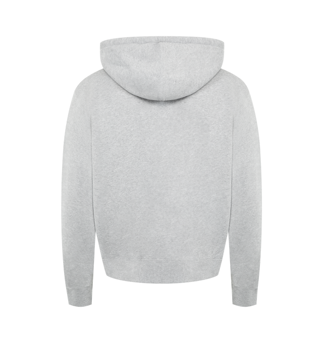 Image 2 of 2 - GREY - JW ANDERSON Front Zip Hoodie featuring a relaxed fit silhouette, an adjustable hood, kangaroo pocket, loafer stitch detailing and a ribbed hem and cuff. 100% cotton. Made in Portugal. 