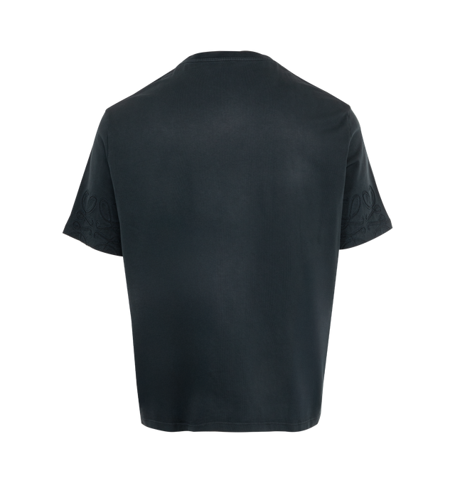 Image 2 of 2 - BLACK - LOEWE Loose fit T-shirt featuring Anagram cut-outs on the sleeves, loose fit, regular length, crew neck and ribbed collar. 100% cotton. 