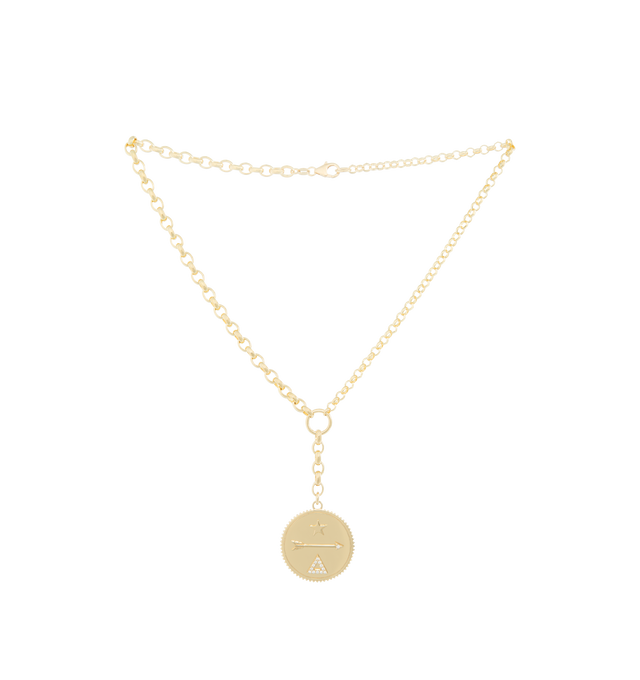 Image 1 of 2 - GOLD - FOUNDRAE Dream Heavy Mixed Belcher Extension Chain Necklace featuring 18-karat gold, diamond weight .11 ct, measures 16" long, heavy Belcher chain necklace Gauge 5mm with 28 mm Medallion, half of the necklace is medium belcher at 9 links per inch, half of the necklace is heavy belcher at 6 links per inch, 1" extension heavy belcher link at 6 links per inch and finished with a lobster clasp. Hirshleifers offers a range of pieces from this collection in-store. For personal consultation 