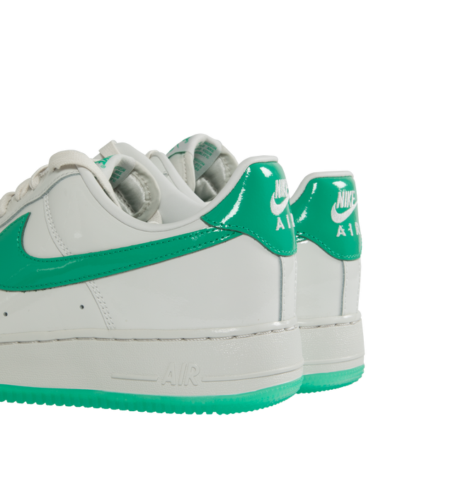 Image 3 of 5 - WHITE - NIKE Air Force 1 '07 Premium featuring lace-up style, removable insole, cushioning, Nike Air unit in the sole, leather upper, synthetic lining and rubber sole. 