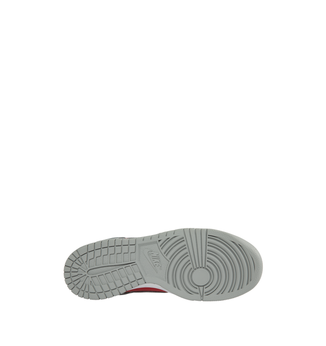 Image 4 of 5 - GREY - Nike Dunk Low "Ultraman" QS sneaker, featuring red and silver leather panels inspired by Ultraman's iconic suit, two-colour rubber cupsole ensures comfort for daily wear. Leather Upper, Rubber Outsole. 