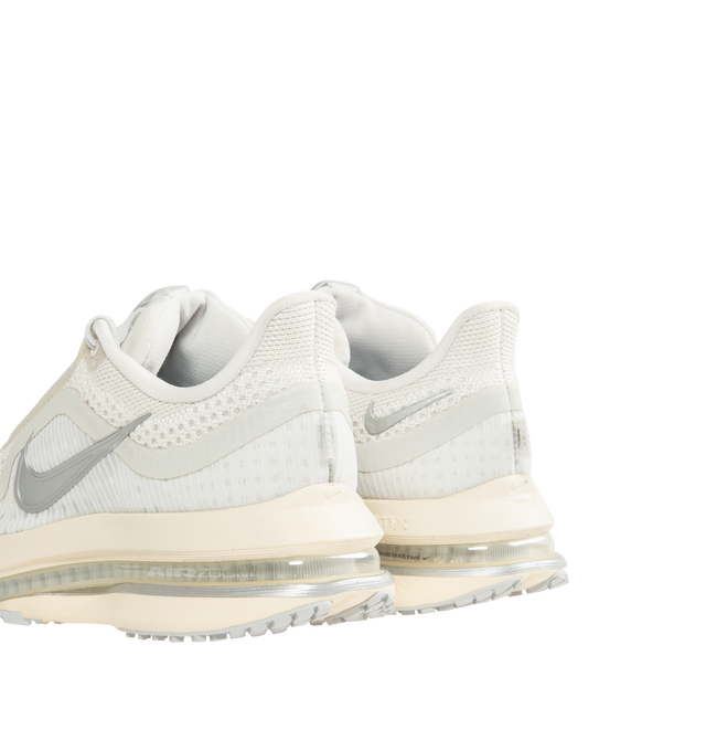 Image 3 of 5 - WHITE - NIKE Pegasus Premium Sneaker featuring breathable circular knit upper, responsive cushioning, ZoomX foam in the midsole and ReactX foam in the heel, full-length Air Zoom unit, waffle outsole with high-abrasion rubber and reflective design details. 