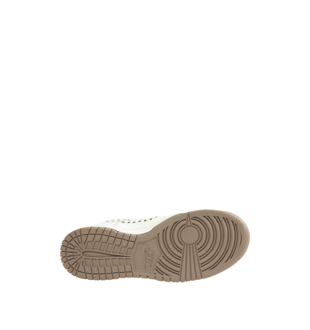 Image 4 of 5 - WHITE - Nike Dunk Low Sneaker featuring genuine leather upper, foam midsole, rubber outsole with classic pivot circles, padded collar and rubber outsole. Imported 