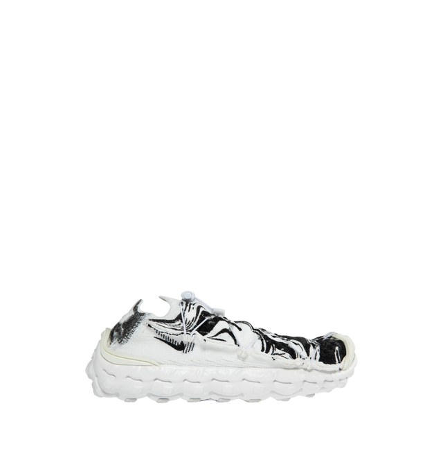 WHITE - NIKE ISPA MindBody Sneakers featuring lace-up closure with cord-lock fastening, logo embroidered at tongue and outer side, padded footbed, sculptural foam rubber midsole and treaded rubber sole. Made in Indonesia.