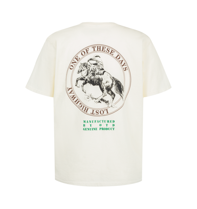 Image 2 of 2 - CREAM - One Of These Days Men's Milling Co T-Shirt is crafted from fabric knit in the USA and features a premium everyday silhouette with a vintage-washed finish for a worn-in look and feel. Cut and sewn in the USA, the tee is pre-shrunk to help maintain a consistent fit from the first wear. Main Material: USA-knit fabric. Features: short-sleeve construction, vintage wash, pre-shrunk finish. Made in the USA. 