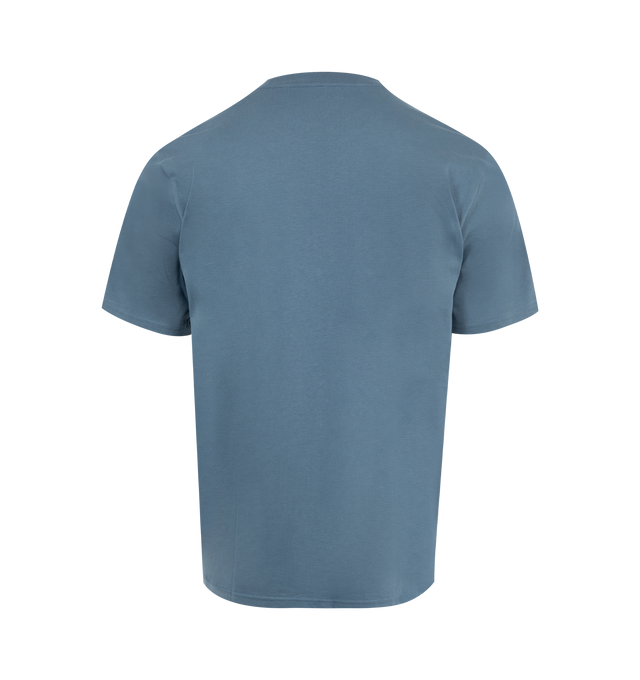 Image 2 of 2 - BLUE - CARHARTT WIP Paradise Script T-Shirt featuring lightweight organic cotton jersey in a regular fit, short sleeves and graphic print appears across the chest. 100% cotton. 