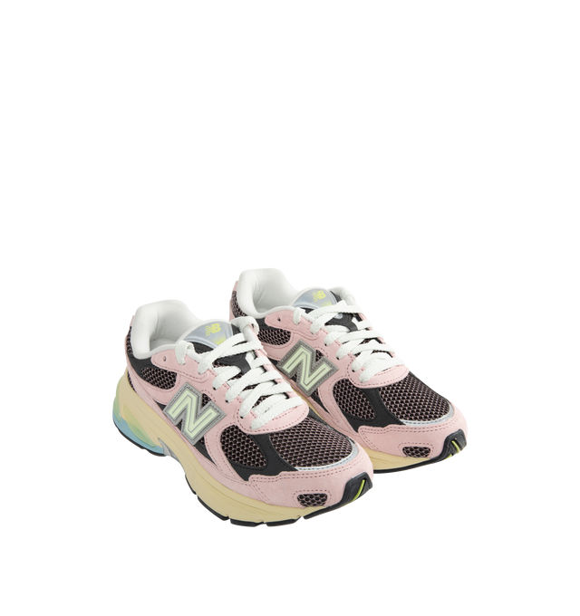 Image 2 of 5 - PINK - NEW BALANCE 2010 Sneaker featuring ABZORB midsole, with ABZORB SBS at the heel and forefoot, Translucent TPU Stability Web shank at midfoot, sculpted midsole details, reflective accents and molded 'N' logo. 