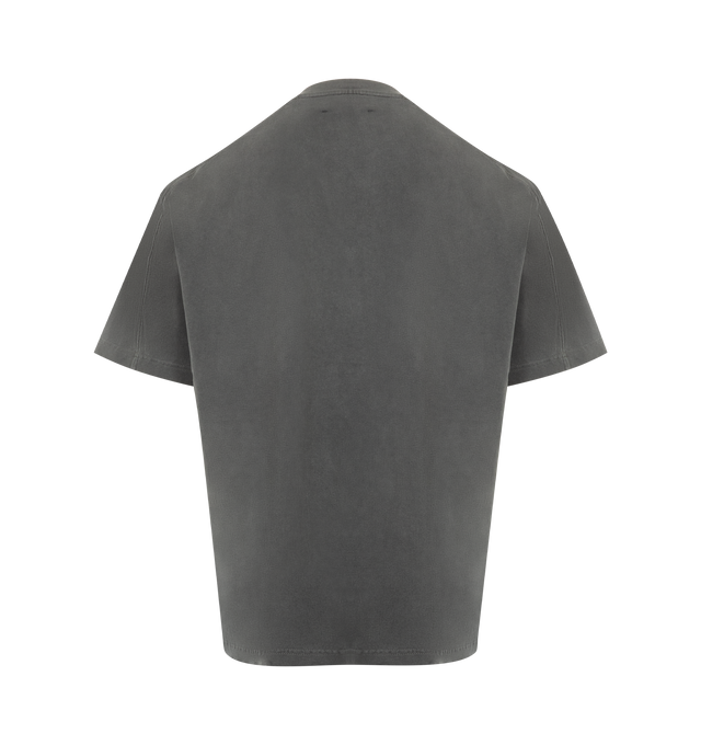 Image 2 of 2 - BLACK - PLEASURES Relief Heavyweight Shirt featuring heavyweight cotton, crewneck, short sleeves, dropped shoulders and graphic on front. 100% cotton. 