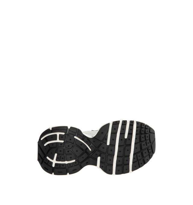 Image 4 of 5 - WHITE - BALENCIAGA 3XL Split Logo Sneaker featuring worn-out effect, split artwork printed on the exterior, Balenciaga logo at the edge of the toe and at back, printed size on the upper and at the back of the heel, 3XL branding printed on the tongue and back and tongue pull-on tab with reflective detail. Polyurethane, polyester. Sole: rubber, EVA. Insole: foam. 