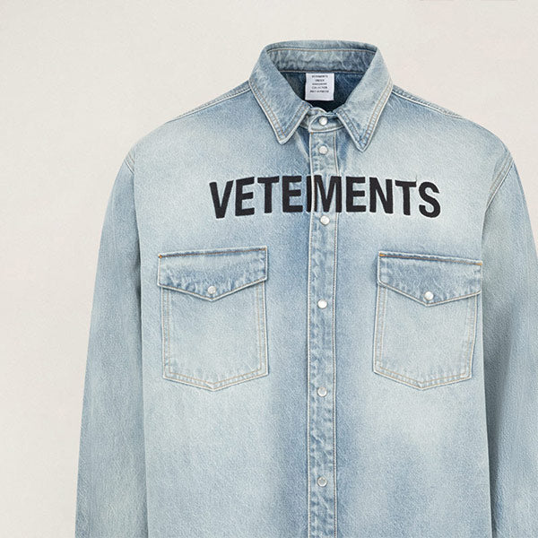 Vetements denim shirt