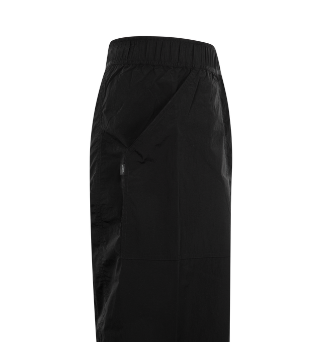 Image 3 of 3 - BLACK - Studio NIcholson Men's pull-on pants with elasticated waist, diagonal side pockets and tapered leg. 