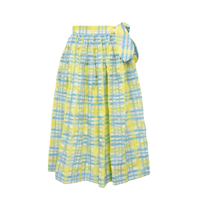TIE PLAID SKIRT WOMENS HIRSHLEIFERS