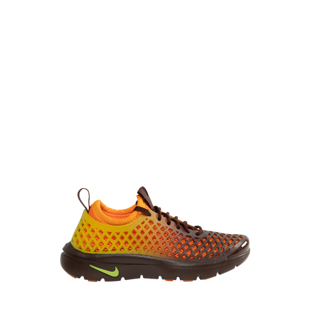 Image 1 of 6 - ORANGE - NIKE Rejuven8 Run Sneaker featuring encapsulated Air, sticky rubber outsole, extra room at the forefoot, ventilation holes, Nike Air technology and removable booties. 