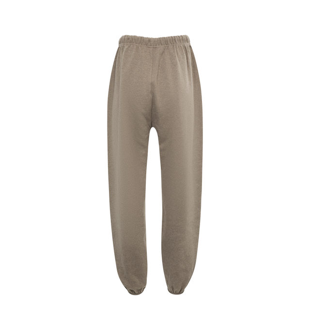 Image 2 of 3 - GREY - FEAR OF GOD ESSENTIALS Sweatpants featuring drawstring waist, elastic waist and hem, side pockets and logo on front. 100% cotton.  