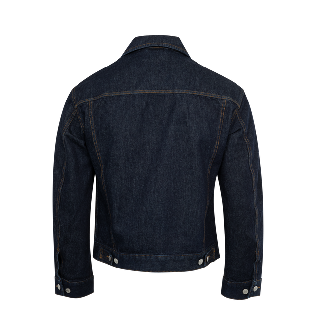 Image 2 of 2 - BLUE - DRIES VAN NOTEN Denim Jacket featuring loose fit, chest cargo pockets and front button closure. 100% cotton. 