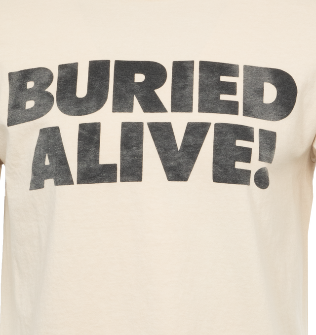 Image 3 of 3 - WHITE - GALLERY DEPT. Buried Alive Tee featuring boxy fit, crew neckline, short sleeves and screen-printed branding on front and back. 100% cotton. 