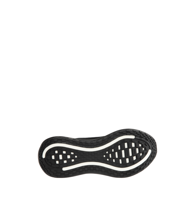 Image 4 of 5 - BLACK - NIKE Vomero Plus Sneaker featuring ultra-responsive ZoomX foam midsole, engineered mesh upper, high-abrasion rubber outsole, webbed lace loops for an adjustable fit and reflective details. 
