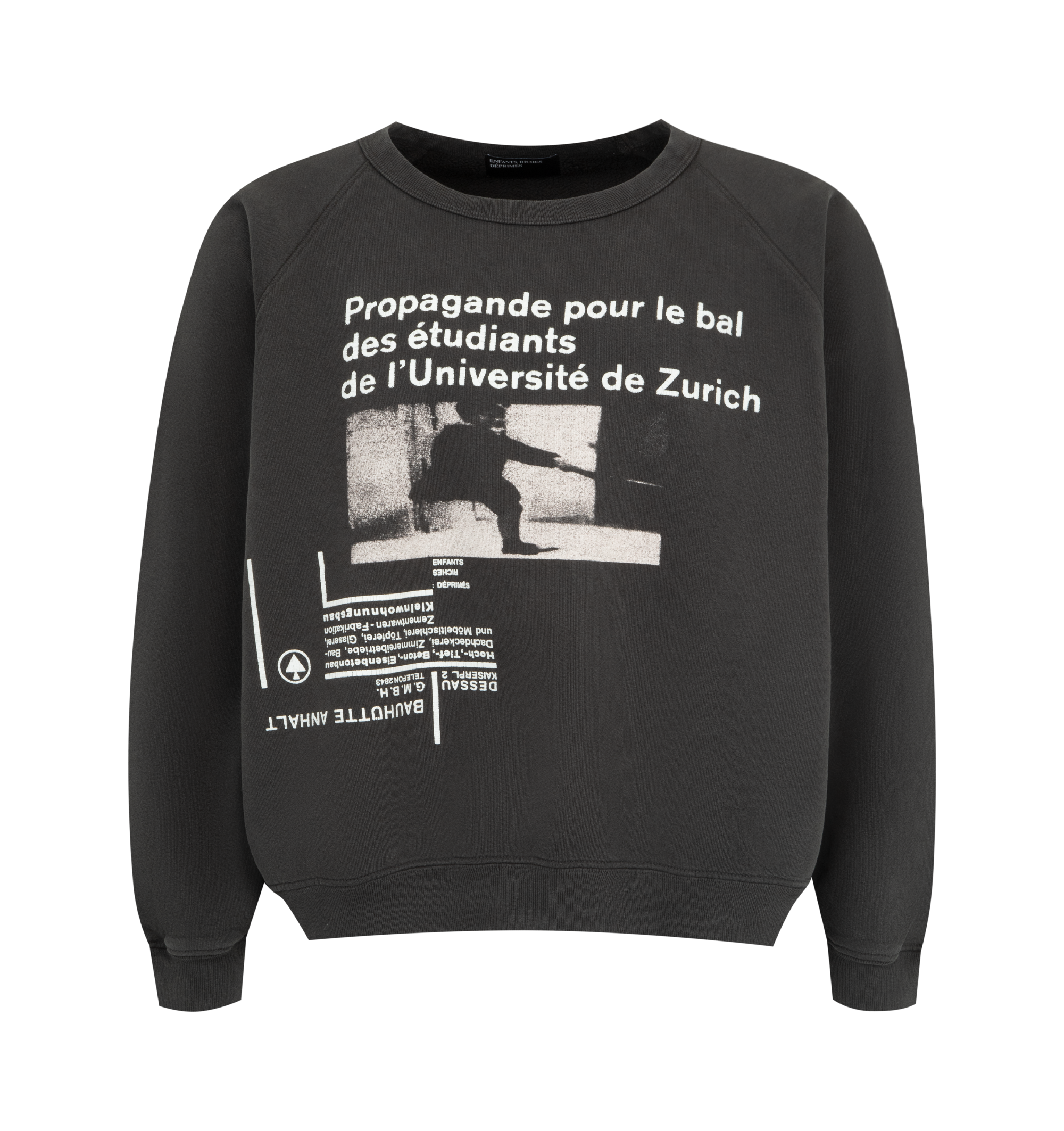 LUNIVERSITÉ DE ZURICH RAGLAN CREWNECK