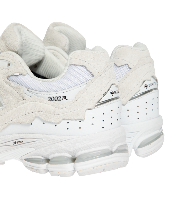 Image 3 of 5 - WHITE - NEW BALANCE 2002DX Sneaker featuring ABZORB midsole, ABZORB SBS heel cushioning, N-ergy Technology for shock absorption, Stability Web outsole technology, GORE-TEX waterproof fabric and suede and mesh upper. 