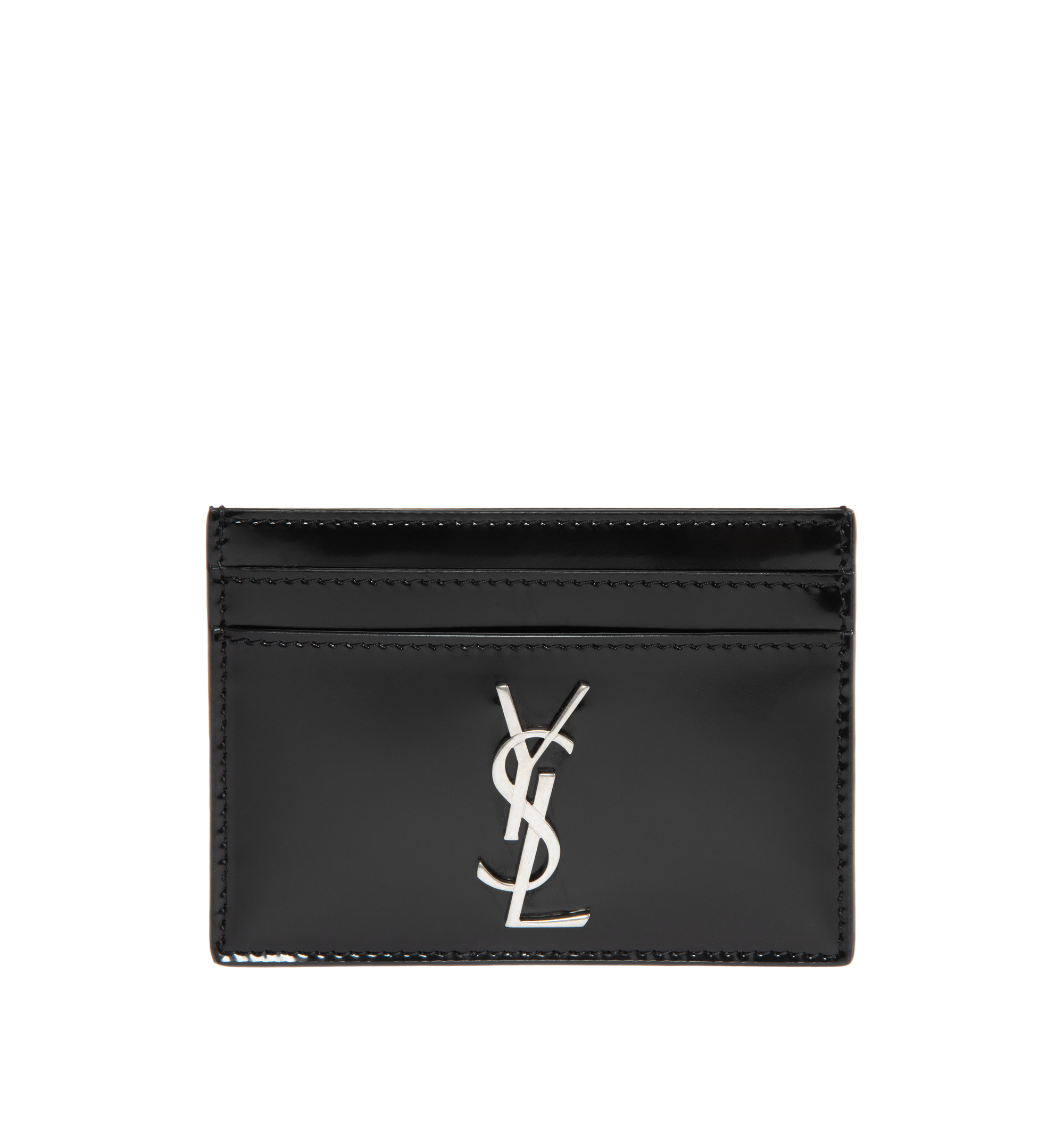 V Logo Soft Leather Card Holder