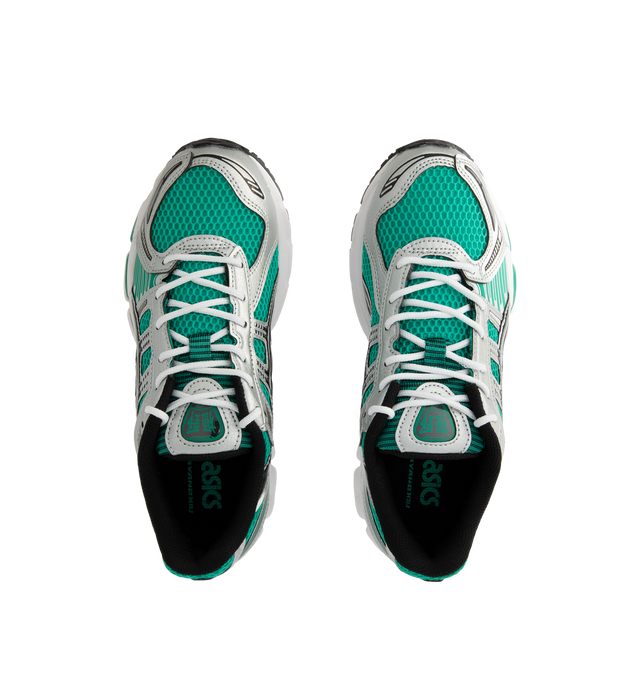 Image 5 of 5 - GREEN - Asics Men's Gel-Kayano 12.1 Sneaker featuring breathable mesh underlays, GEL-NIMBUS17 tooling system, FLUIDRIDE technology, rearfoot and forefoot GEL technology and dope dyed recycled sockliner mesh. Imported from Vietnam. 