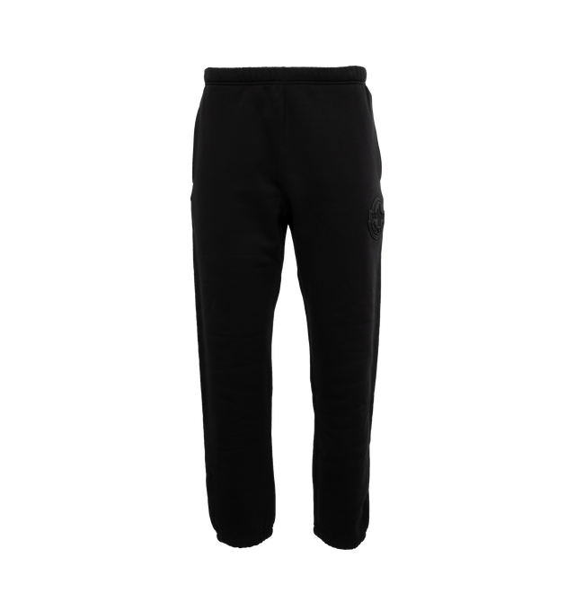 BLACK - MONCLER GENIUS MONCLER X ROC NATION BY JAY-Z SWEAT BOTTOMS are sweat bottoms that have an elastic waistband and hem at the legs with side slit pockets. Fits true to size. 100% cotton.