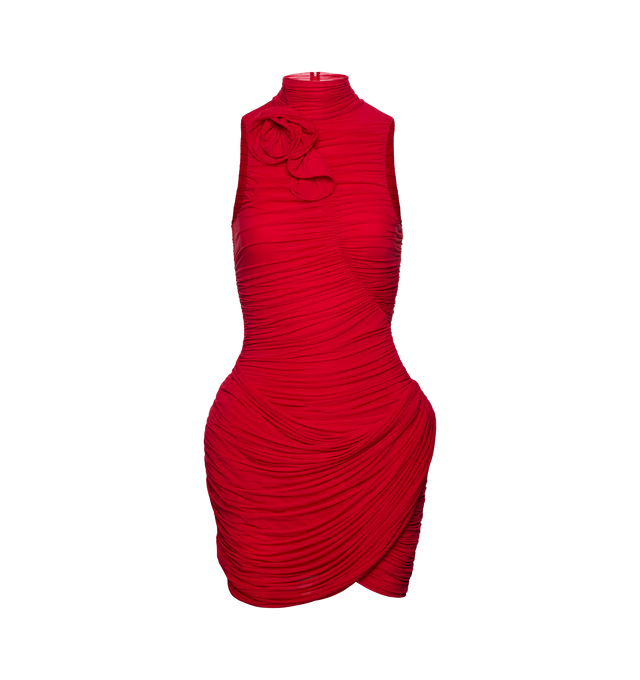 RUCHED JERSEY MINI DRESS (WOMENS) HIRSHLEIFERS RUCHED JERSEY MINI DRESS (WOMENS) HIRSHLEIFERS
