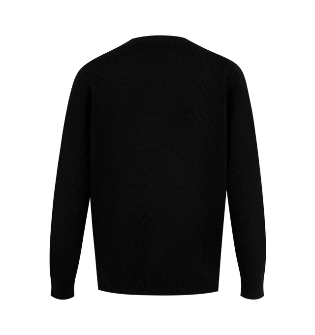Image 2 of 2 - BLACK - THE ROW Ovida Cardigan featuring long-sleeved v-neck cardigan in baby cashmere with ribbed cuffs and hem and front button closure. 100% cashmere. Made in Italy. 
