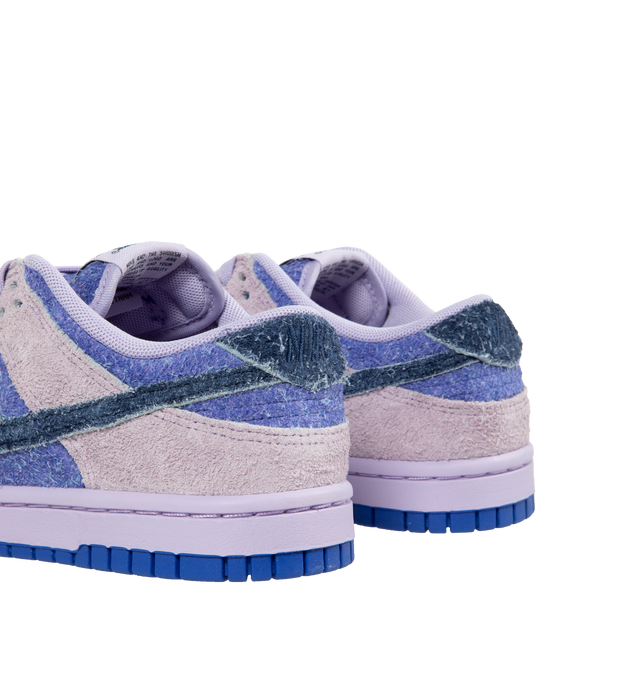 Image 3 of 5 - BLUE - Nike Dunk Low SE Sneakers (Womens) are a lace-up style with foam midsoles, slow-cut padded collars, rubber outsoles, and grippy soles. 