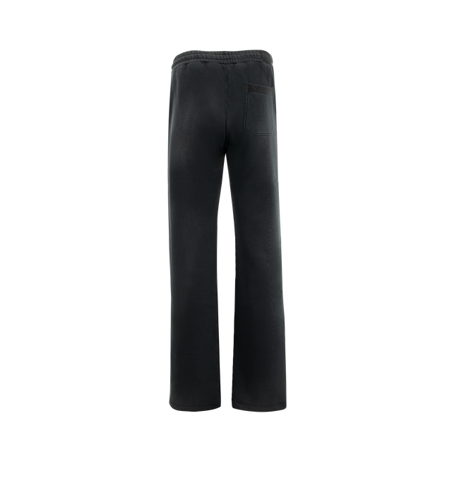 Image 3 of 6 - BLACK - Amiri MA Vintage Sweatpants have an elastic drawstring waist, overall distressing and fading, elastic ankles, side pockets, a brand logo patch, and a back patch pocket.  