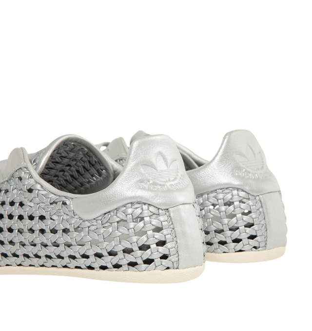 Image 3 of 5 - SILVER - ADIDAS Stan Smith Lo Pro Sneaker featuring regular fit, laces, open leather weave upper, molded sockliner and Stan Smith midsole. 