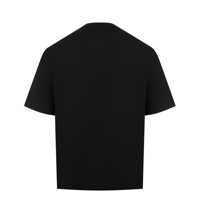 Image 2 of 2 - BLACK - LOEWE Relaxed Fit T-shirt in medium-weight cotton featuring relaxed fit, regular length, crew neck, chest patch pocket and LOEWE embroidery placed on the chest. Cotton. Made in Portugal. 