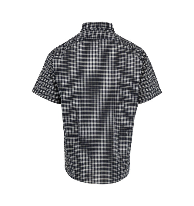 Image 2 of 2 - NAVY - POST O'ALLS No. 6 Shirt featuring short sleeves, button front closure, classic collar and two button patch pocket. 100% cotton. Made in Japan. 