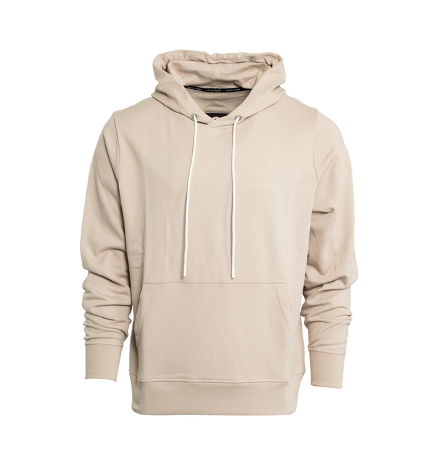 Image 1 of 2 - NEUTRAL - CANADA GOOSE Huron Hoody featuring medium weight, adjustable hood with exterior drawcords, rib-knit hem and cuffs provide tailored fit, 1 exterior pocket and kangaroo pocket. 100% cotton. 