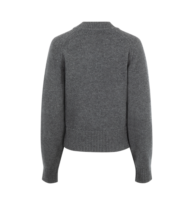 Image 2 of 2 - GREY - Isabel Marant Cashmere Wool sweater with long sleeves and round neck. 70% merinos wool, 30% cashmere. 