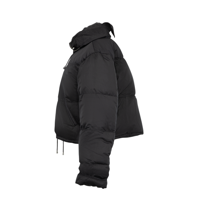 Image 3 of 3 - BLACK - Isabel Marant Women's Rilja Down Jacket is crafted from black technical fabric and features a boxy, hip-length silhouette with dropped shoulders, relaxed sleeves, horizontal quilting, and a full-length metal zipper closure. Main Material: 100% Polyester. Lining: 100% Polyester. Filling: 90% Down, 10% Feathers. 