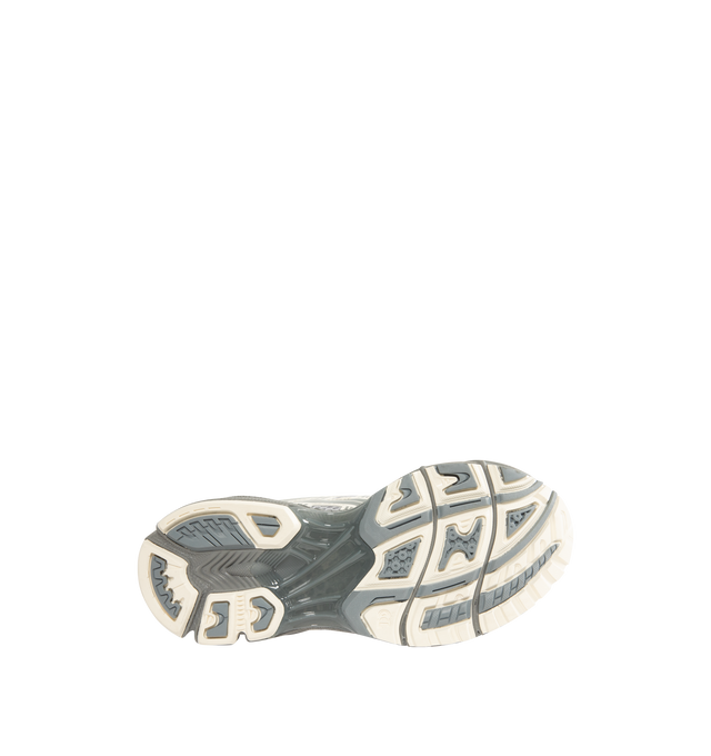 Image 4 of 5 - WHITE - Asics GEL-Kayano 14 Sneakers are lace-up style with rip-stop underlays, GEL cushioning, and TRUSSTIC support system. Unisex style in men's sizing. 