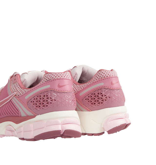 Image 3 of 5 - PINK - NIKE Zoom Vomero 5 Sneakers featuring Zoom Air cushioning, plastic caging on the side, rubber outsole and reflective details. 