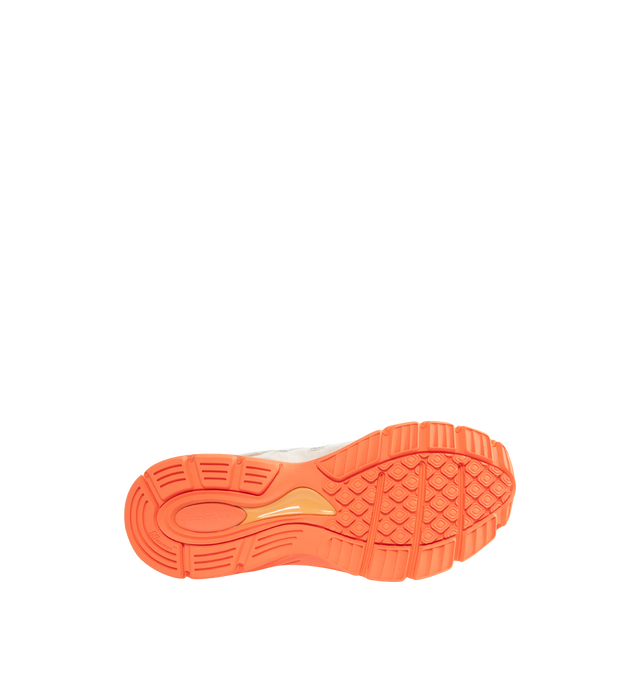 Image 4 of 5 - ORANGE - NEW BALANCE Made in USA 990v4 Sneaker featuring ABZORB cushioning at heel and forefoot, combination ENCAP and C-CAP midsole, reflective accents, mesh upper, suede and synthetic overlays and NDurance rubber outsole. 