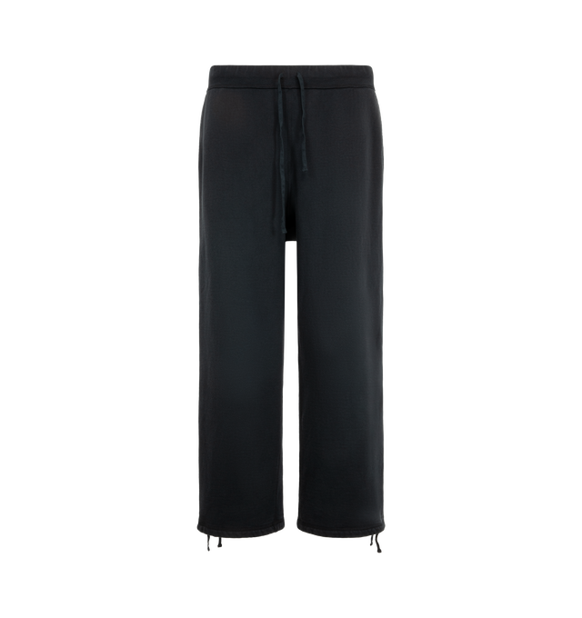 Image 1 of 3 - BLACK - A.Presse Men's Vintage Sweatpants are crafted from a vintage-inspired cotton and feature a relaxed fit with adjustable drawcords at the hems. Main Material: 100% Cotton. Made in Japan. 