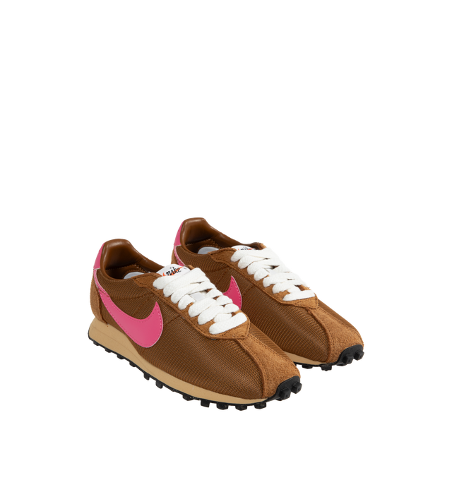 Image 2 of 4 - BROWN - NIKE LD-1000 SP Sneaker featuring suede and textile upper with rubber sole, lace-up front, tonal Nike Swoosh at sides, tonal printed Nike logo at back counter and round toe.  