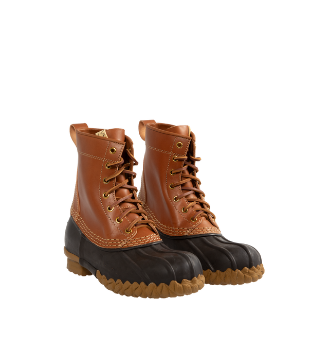 Image 2 of 4 - BROWN - VISVIM Decoy Mid-Folk Duck boots featuring Italian Vegetable Tanned Horsehide combined with rubber in the upper, rubber outsole, cork insole for enhanced cushioning and moisture absorption. 