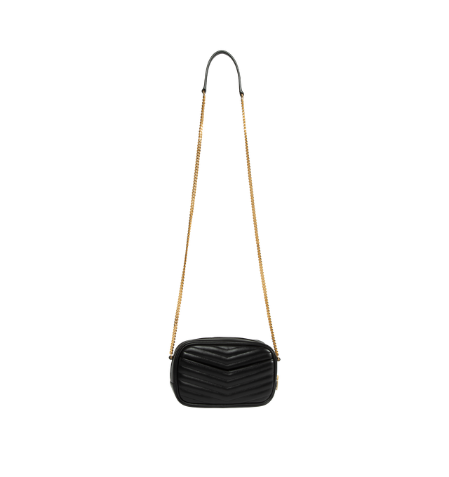 Saint Laurent Lou Mini Bag With Tassel Black Logo