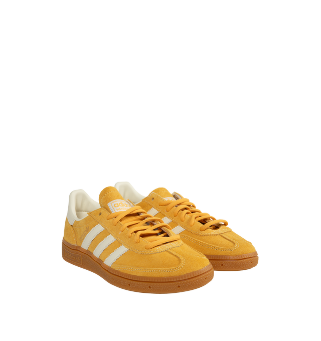 Image 2 of 5 - YELLOW - ADIDAS Handball Spezial Sneakers featuring regular fit, lace closure, suede upper, synthetic lining and gum rubber outsole. 