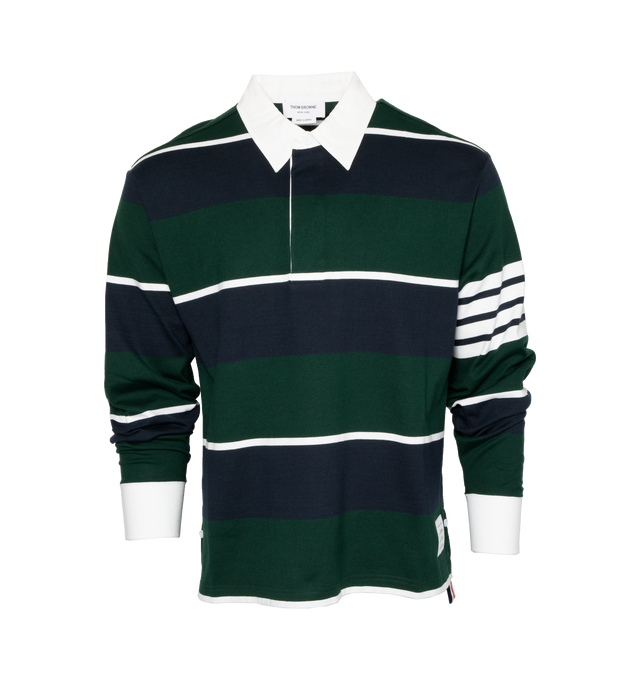 RUGBY STRIPE FOOTBALL OVERSIZED POLO (MENS)