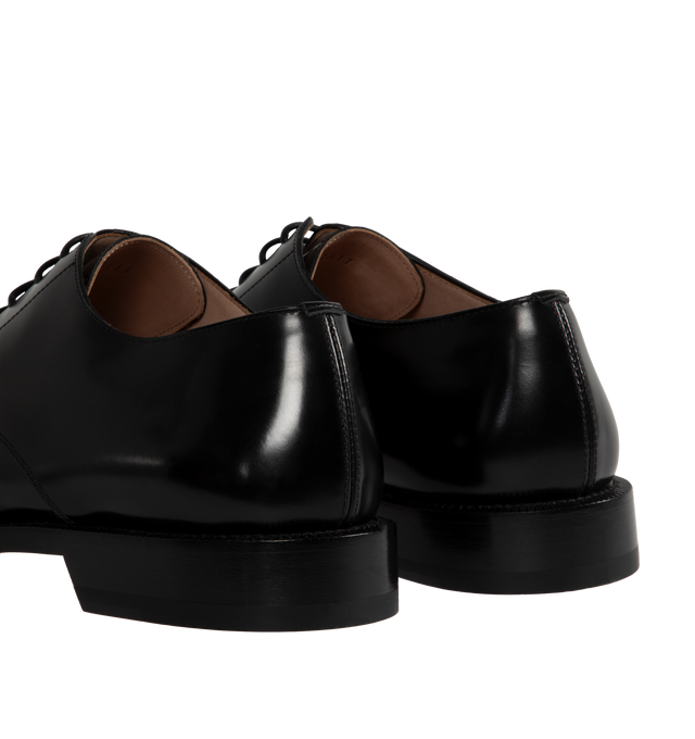 Image 3 of 4 - BLACK - LOEWE Campo Derby Shoe featuring brushed calfskin, Blake construction, leather sole and leather lining. 