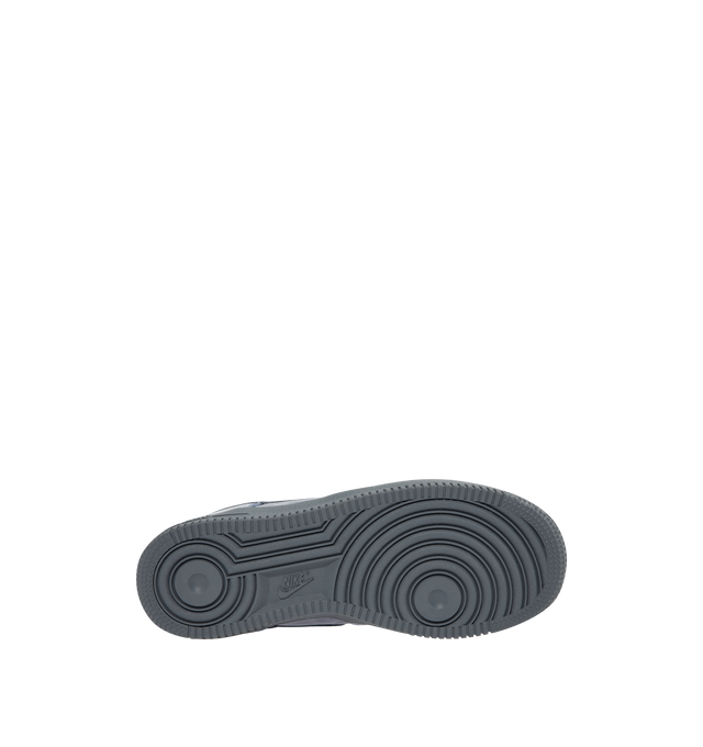 Image 4 of 5 - BLUE - NIKE Air Force 1 Low Retro Premium Sneaker featuring premium leather upper with perforated toe box, Nike Air technology and rubber outsole with heritage hoops pivot circles. 