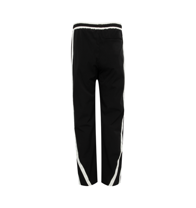 Image 2 of 3 - BLACK - RHUDE Ski-Track Pants featuring rib-knit drawstring waistband, side-seam pockets and pulls on. 