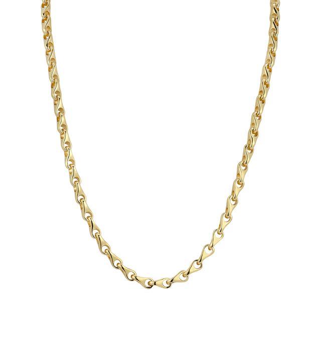 GOLD - JEMMA WYNNE Prive Sylvie Necklace featuring 18K yellow gold, measures 4mm wide, 16 inches in length. Made in NYC.