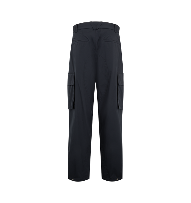 Image 2 of 3 - BLUE - Bottega Veneta Men's Cargo Trousers feature a utilitarian silhouette with functional zippered pockets for a refined take on classic cargo styling. Main Material: Polyester. Details: Zippered Pockets. Made in Italy. 